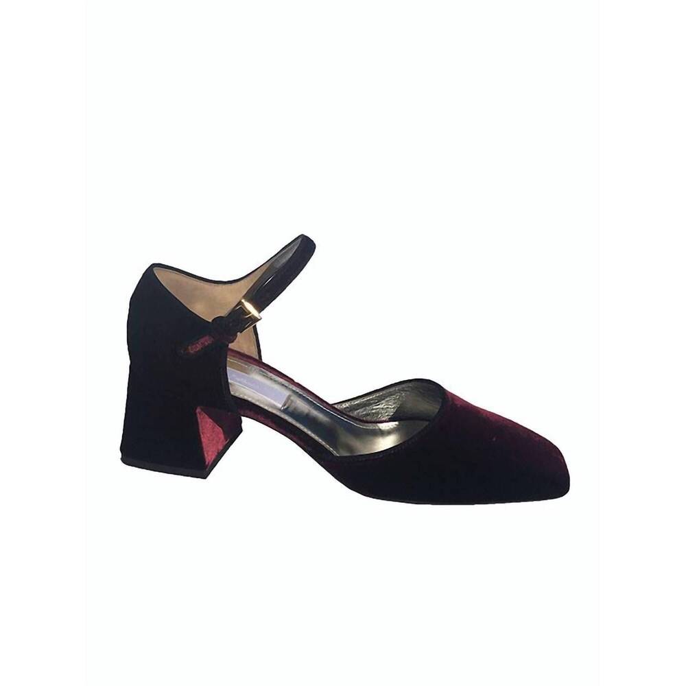 NEW SUZANNE RAE women's boulevardier maryjane shoes in burgundy